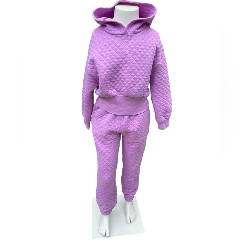 Between | Girls 2-Piece Matching Sweat Set | Lavender | 8